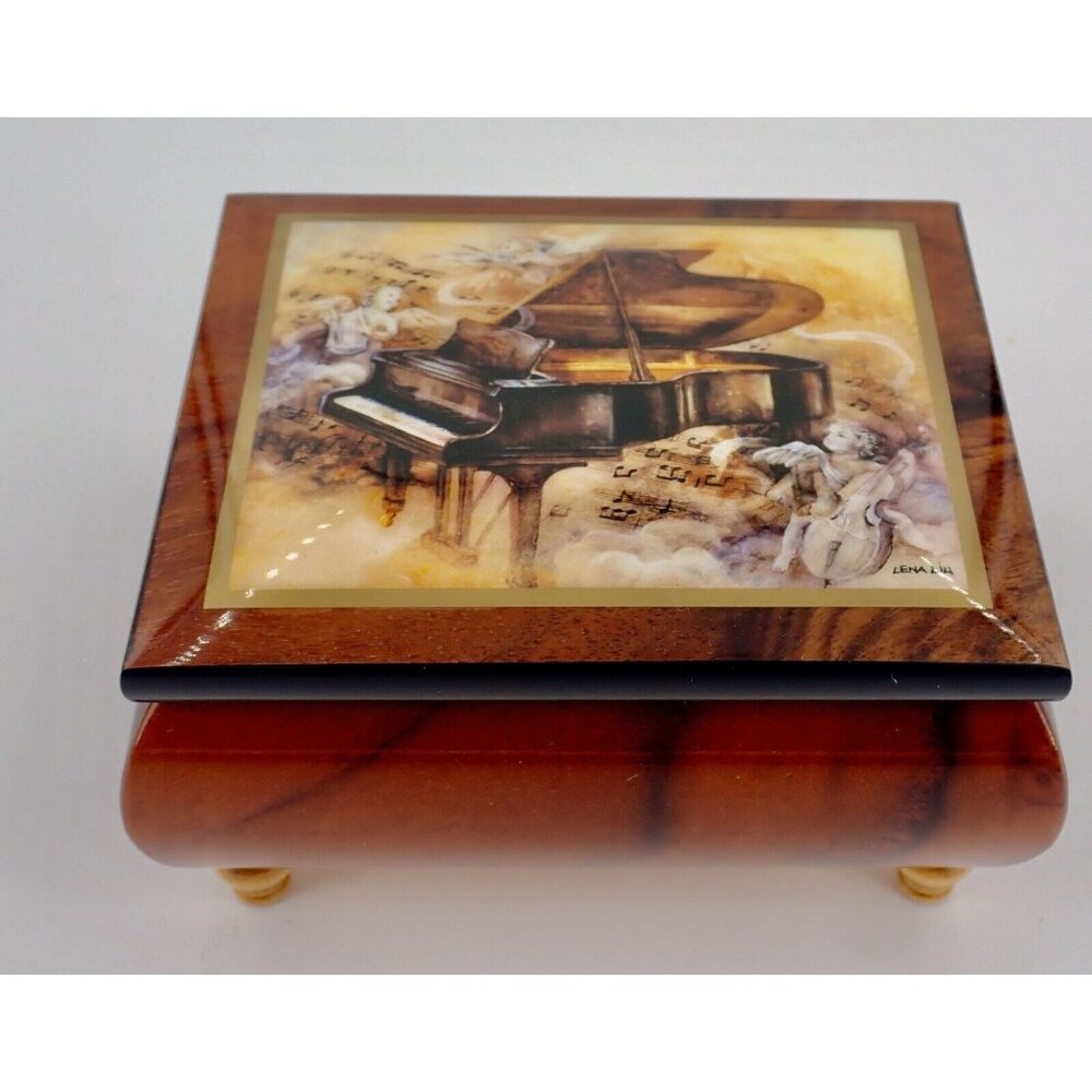 Handcrafted Ercolano Italian Music Box Tennesee Waltz Lena Liu Mint